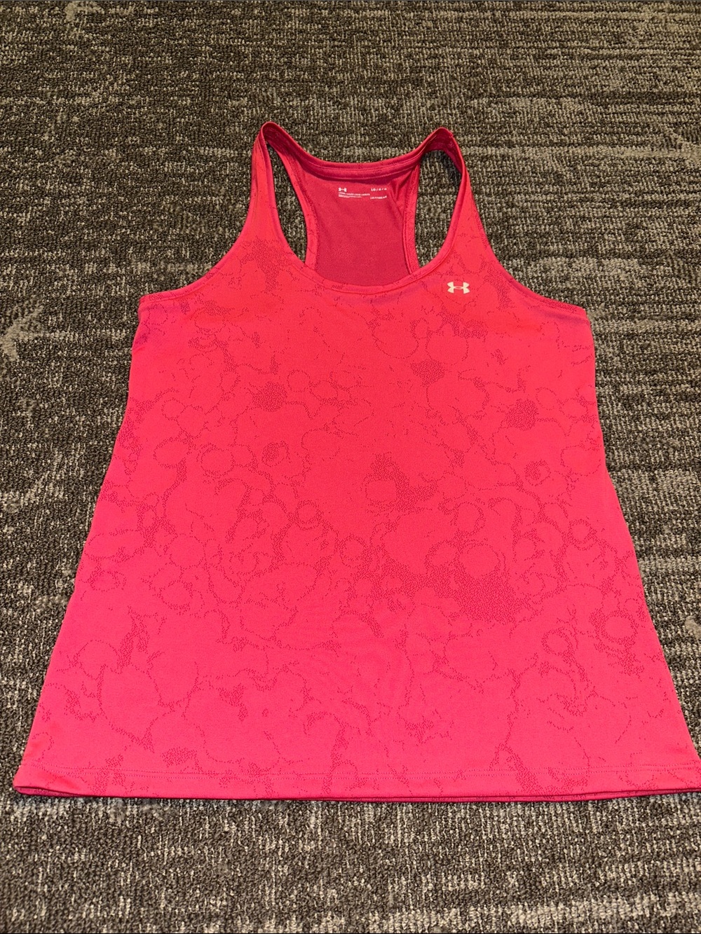 Under Armour Women's Hot Pink Floral Jacquard Racerback Tank